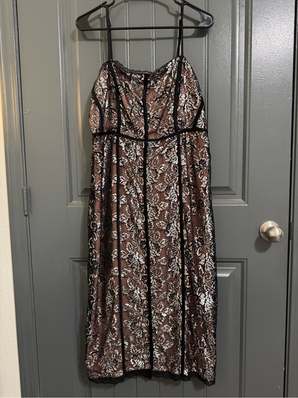 Anthropology Floral Lace Formal Cocktail Dress